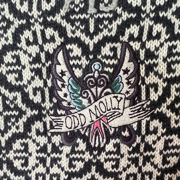 Odd Molly Black and White Patterned Blazer BNWoT - Picture 5 of 9